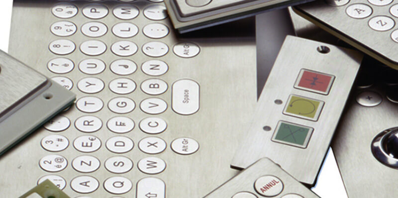 Slider clavier inox – Exemple 3